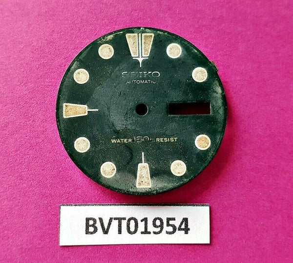 USED VINTAGE SEIKO DIAL NON BEVELED WINDOW 6309 7040 DIVE WATCH BVT01954