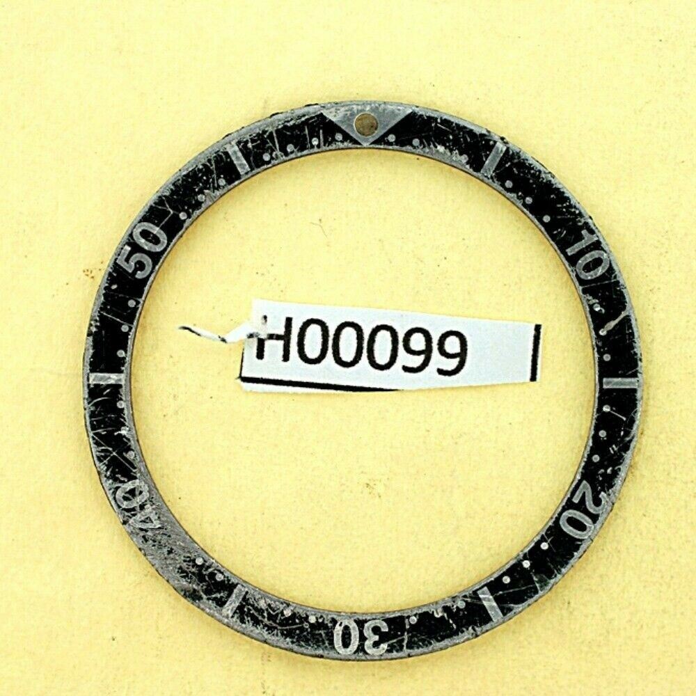 USED VINTAGE SEIKO BEZEL INSERT FOR 7002 6309 7040 7290 6306 DIVE WATCH H00099