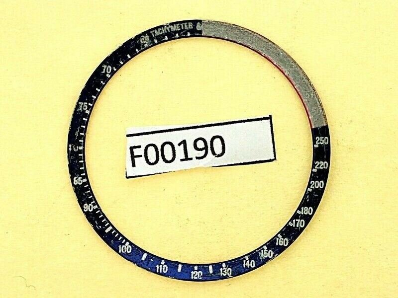 USED VINTAGE SEIKO BEZEL INSERT FOR 6139 POGUE PEPSI CHRONOGRAPH WATCH F00190