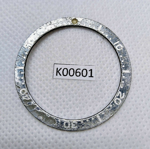 USED VINTAGE SEIKO BEZEL INSERT FOR SKX007 6309 7040 7290 6306 DIVE WATCH K00601