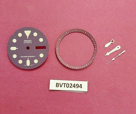 NEW SEIKO PURPLE DIAL HANDS MINUTE TRACK SET 7S26 0030 SKX013 WATCH BVT02494