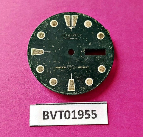 USED VINTAGE SEIKO DIAL NON BEVELED WINDOW 6309 7040 DIVE WATCH BVT01955
