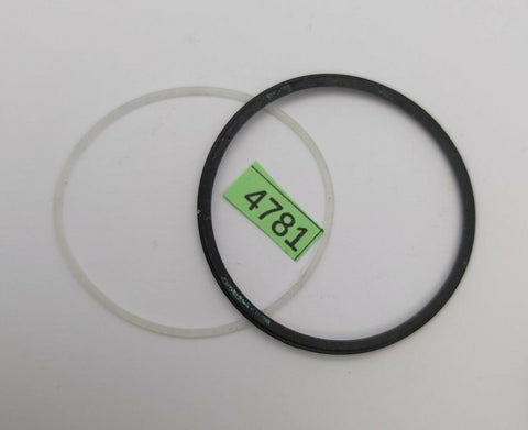 USED LOT 2 SEIKO CASE BACK & RUBBER UNDERLAY GASKET 6309 7290 WATCH BVT04781