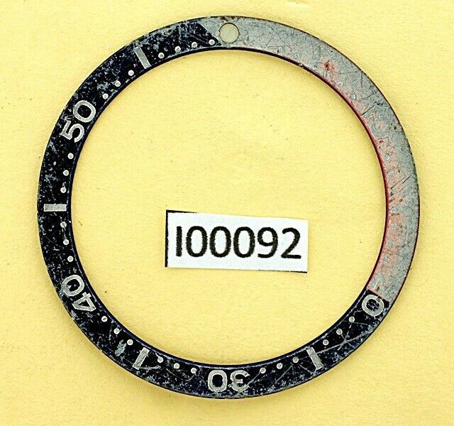 USED VINTAGE SEIKO BEZEL INSERT FOR 7002 6309 7040 7290 6306 DIVE WATCH I00092