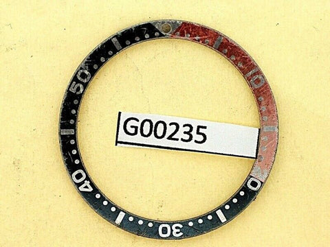 USED VINTAGE SEIKO BEZEL INSERT FOR 7002 6309 7040 7290 6306 DIVE WATCH G00235
