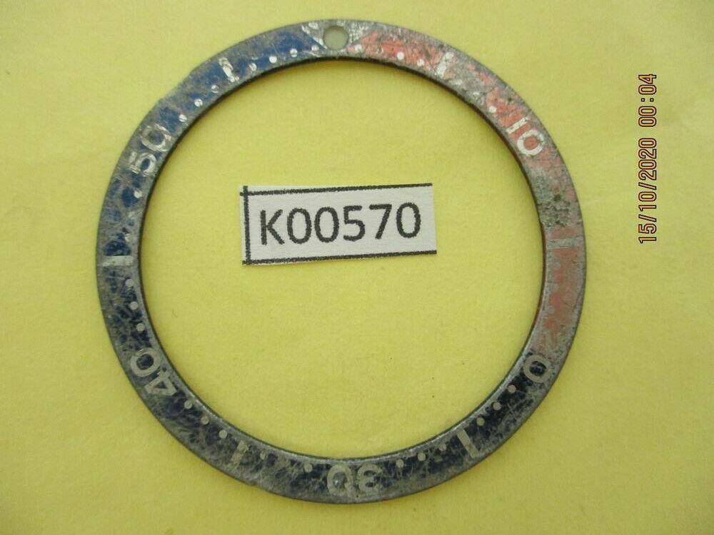 USED VINTAGE SEIKO BEZEL INSERT FOR 7002 6309 7040 7290 6306 DIVE WATCH K00570