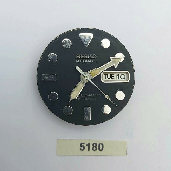 USED WORKING SEIKO MOVEMENT WITH DIAL HANDS 7s26 0040 SKX031 MENS WATCH BVT05180