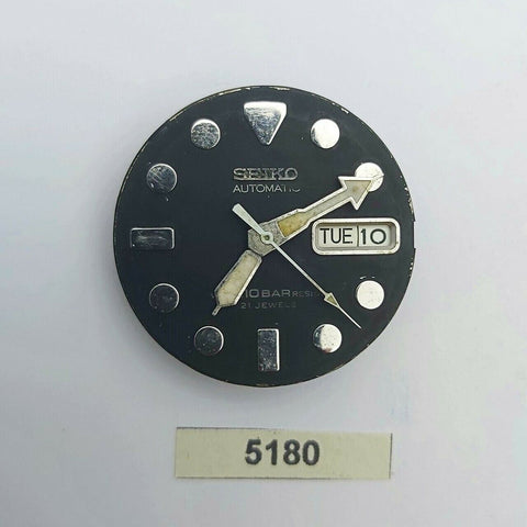 USED WORKING SEIKO MOVEMENT WITH DIAL HANDS 7s26 0040 SKX031 MENS WATCH BVT05180