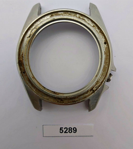 USED SEIKO 7S26 0010 0030 POLISHED STAINLESS STEEL MIDSIZED CASE SKX001 BVT05289