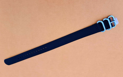 NEW FOR SEIKO MILITARY STRAP NYLON BAND 22mm 6309 7040 SKX007 7002 BLACK