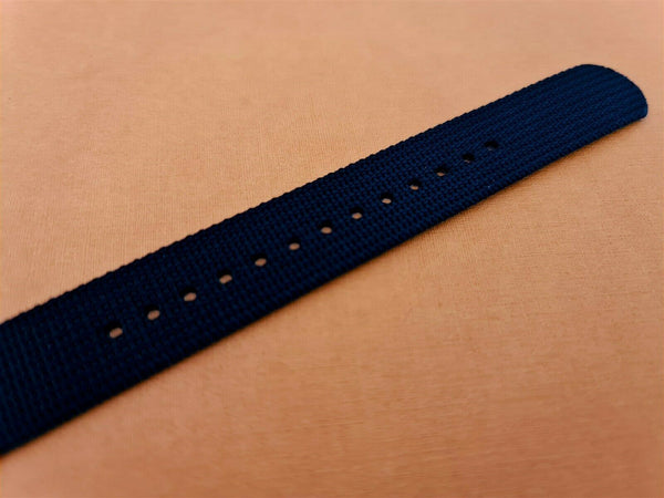 NEW FOR SEIKO MILITARY STRAP NYLON BAND 22mm 6309 7040 SKX007 7002 BLACK