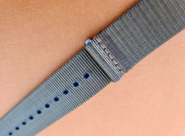 NEW FOR SEIKO MILITARY NYLON BAND 20mm 4205 7S26 0030 0050 GRAY GRYNTO20