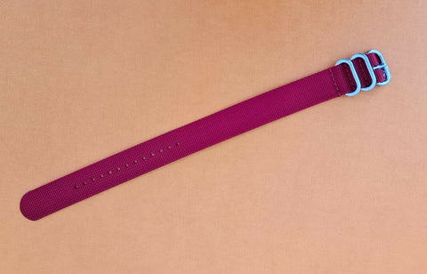 NEW FOR SEIKO MILITARY STRAP NYLON BAND 20mm 4205 7S26 0030 0050 RED 20