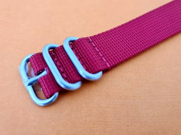 NEW FOR SEIKO MILITARY STRAP NYLON BAND 20mm 4205 7S26 0030 0050 RED 20