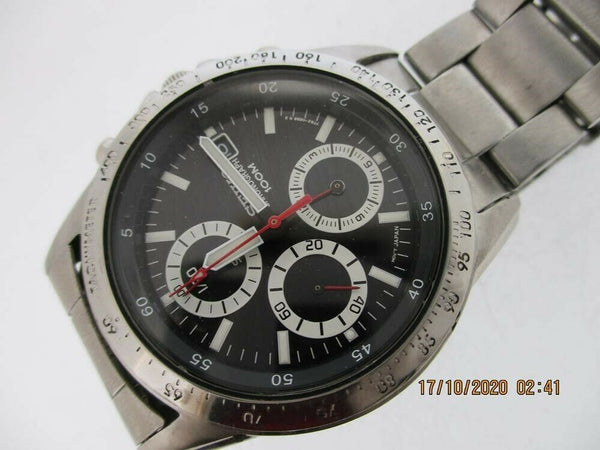 PROJECT TO FIX SEIKO 7T92 0DW0 CHRONOGRAPH 0n2042 MENS SS DATE EU SHIP WATCH