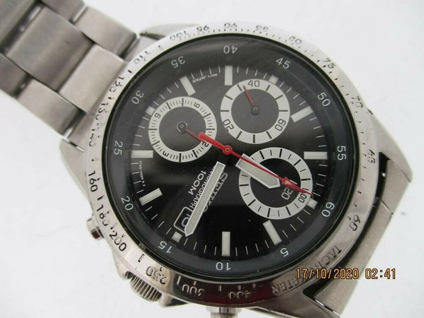 PROJECT TO FIX SEIKO 7T92 0DW0 CHRONOGRAPH 0n2042 MENS SS DATE EU SHIP WATCH
