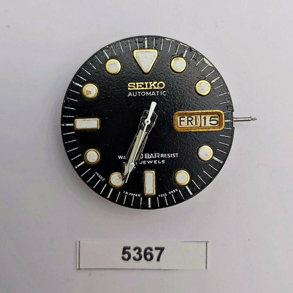 USED SEIKO MOVEMENT WITH DIAL & HANDS FOR 7s26 0050 SKX023 MENS WATCH BVT05367