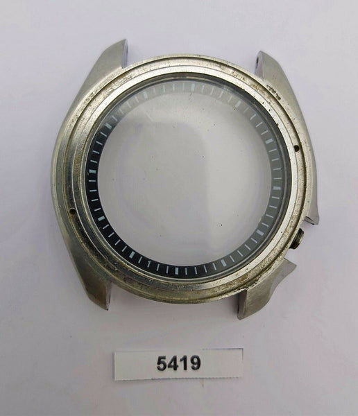 USED SEIKO 7s26 0020 POLISHED KIT GLASS MT GASKET CASE SKX007 045074 WATCH B5419