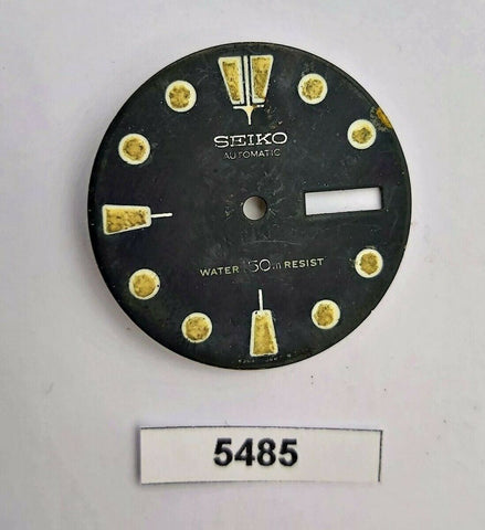 USED VINTAGE SEIKO DIAL NON BEVELED WINDOW 6309 7040 DIVE WATCH BVT05485