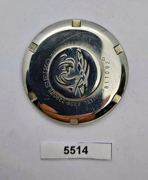 USED VINTAGE SEIKO 6309 7290 WATCH DIVER CASE BACK COVER 811092 BVT05514