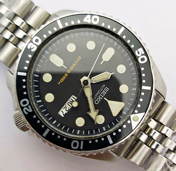 03' SEIKO 7S26 0020 SKX007 SS MENS PATINA DAY DATE 320594 SERVICED WATCH EU SHIP