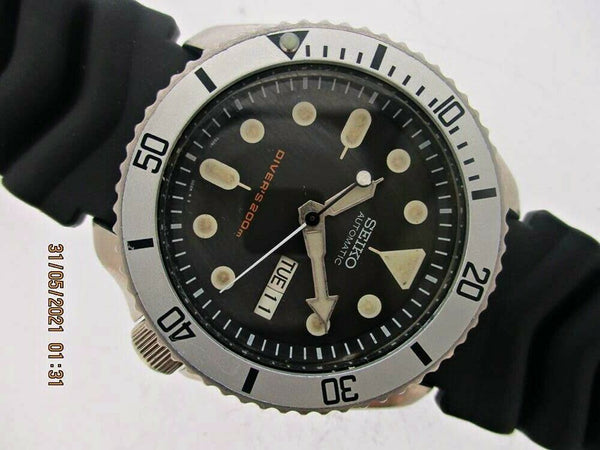 PROJECT TO FIX 01' SEIKO 7S26 0020 SKX007 PATINA DIAL AUTO DAY DATE 180989 WATCH