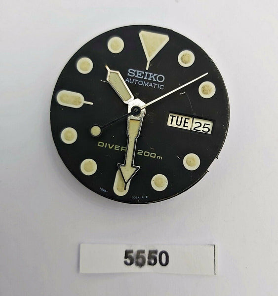USED SEIKO WORKING MOVEMENT DIAL HANDS FOR 7s26 0020 SKX007 WATCH BVT05550