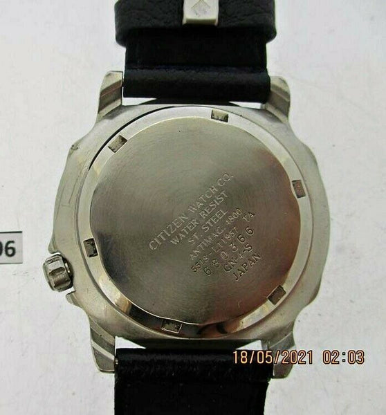 PROJECT TO FIX CITIZEN OXY AIR DIVER MIDSIZE SS QUARTZ DATE BLUE DIAL WATCH