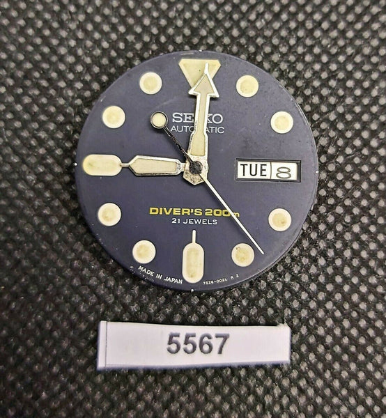 USED SEIKO MOVEMENT DIAL HANDS FOR 7s26 0020 SKX007 SKX009 WATCH BVT05567