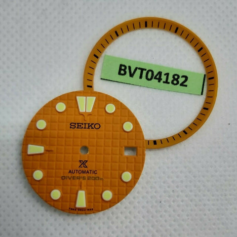 NEW AF SEIKO PROSPEX ORANGE WAFFLE DIAL MINUTE TRACK 7002 7000 SUPERLUME BVT4182