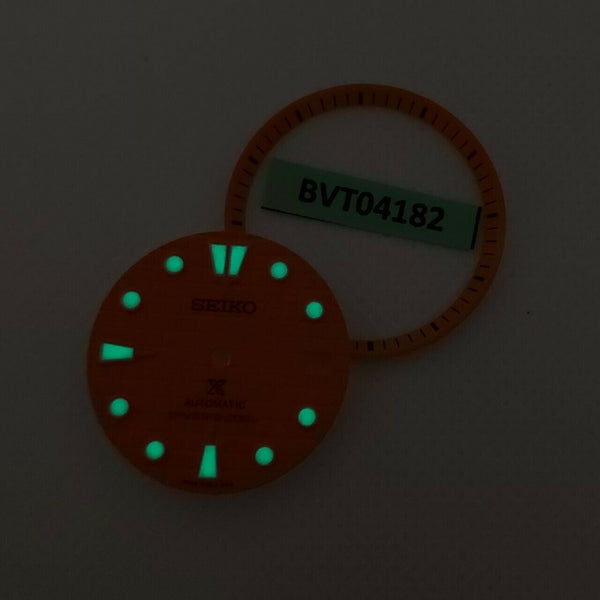 NEW AF SEIKO PROSPEX ORANGE WAFFLE DIAL MINUTE TRACK 7002 7000 SUPERLUME BVT4182
