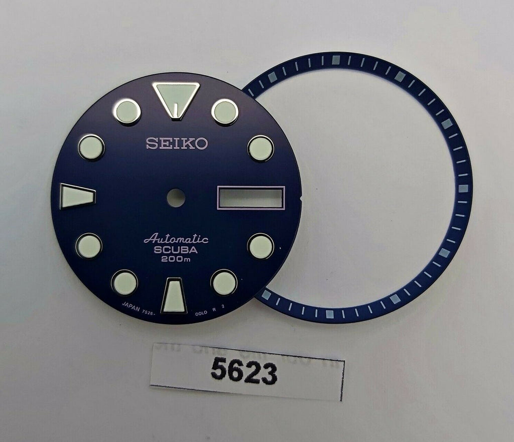 SEIKO BLUE SUMO 7S26 0020 NH36 4R36 SKX007 DIAL MINUTE TRACK SET WATCH B5623