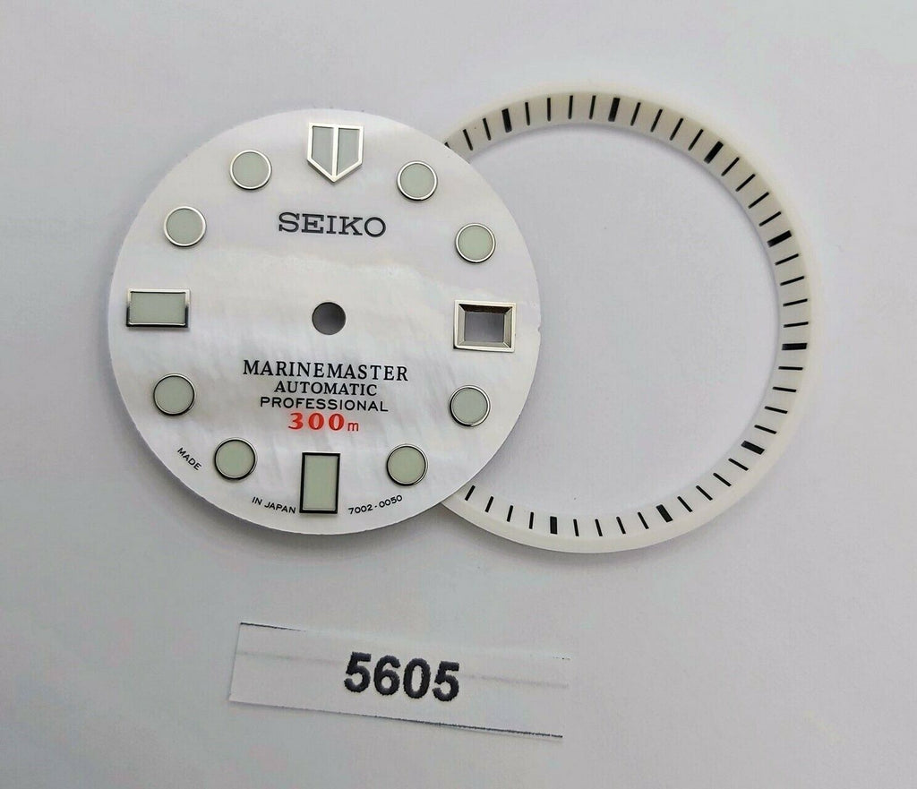 SEIKO MARINE MASTER PEARL DIAL FOR 7002 7000 DIAL MINUTE TRACK SET WATCH BVT5605