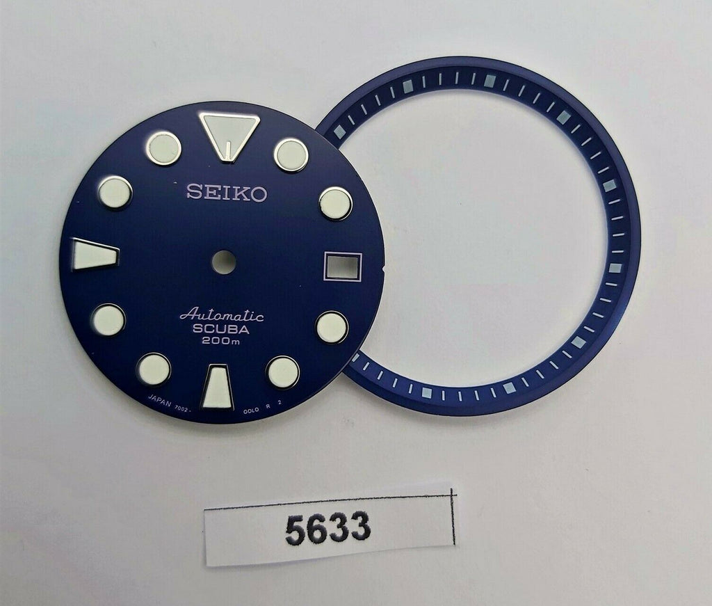 NEW AF SEIKO 7002 7000 BLUE SUMO DIAL MINUTE TRACK SET WATCH BVT05633