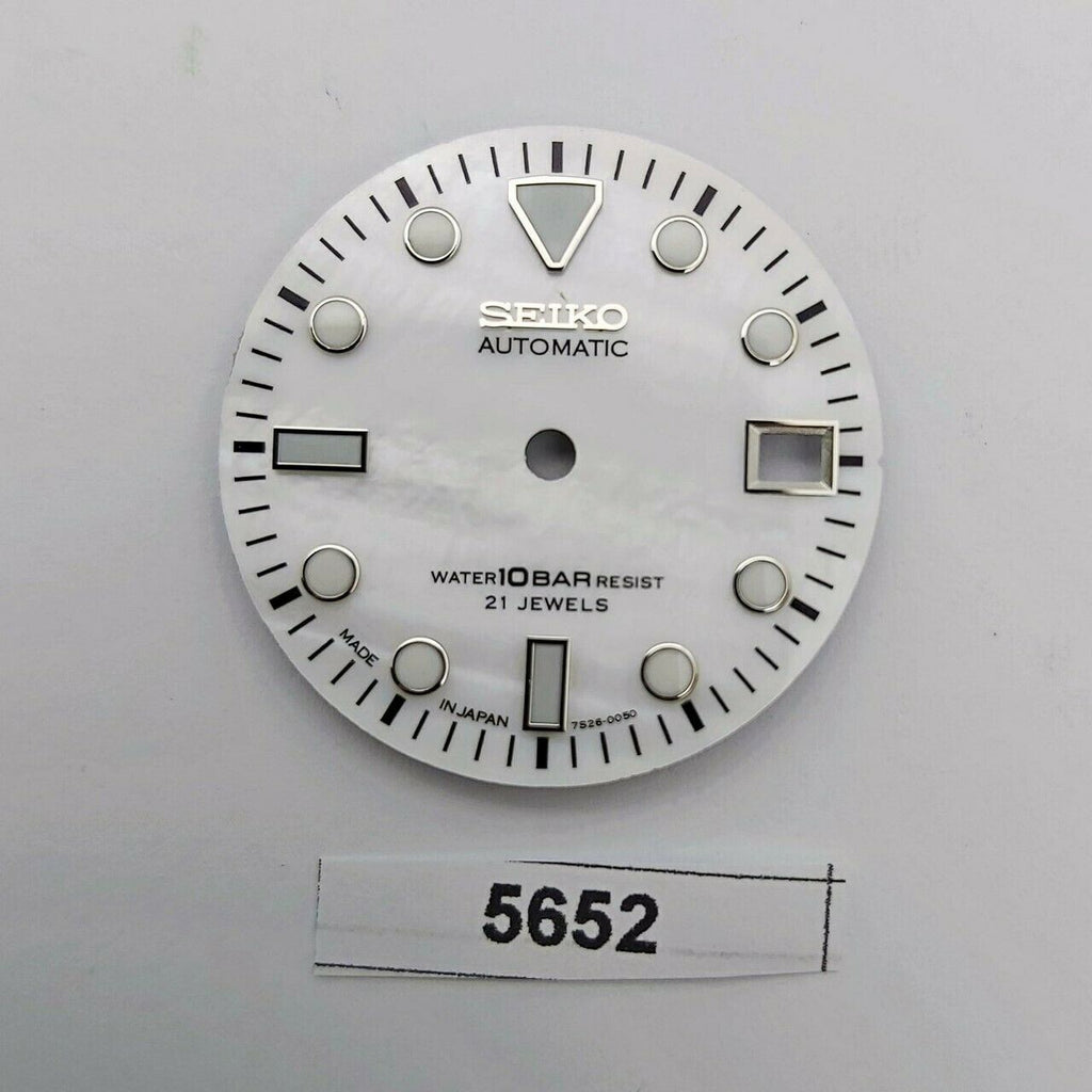 SEIKO MOTHER OF PEARL DIAL 7S26 0050 SKX023 10 BAR DIVERS WATCH DATE ONLY 5652