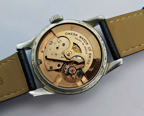 1959 OMEGA SEAMASTER cal. 501 AUTO ROUND DATE MENS SS EU SHIP SERVICED WATCH