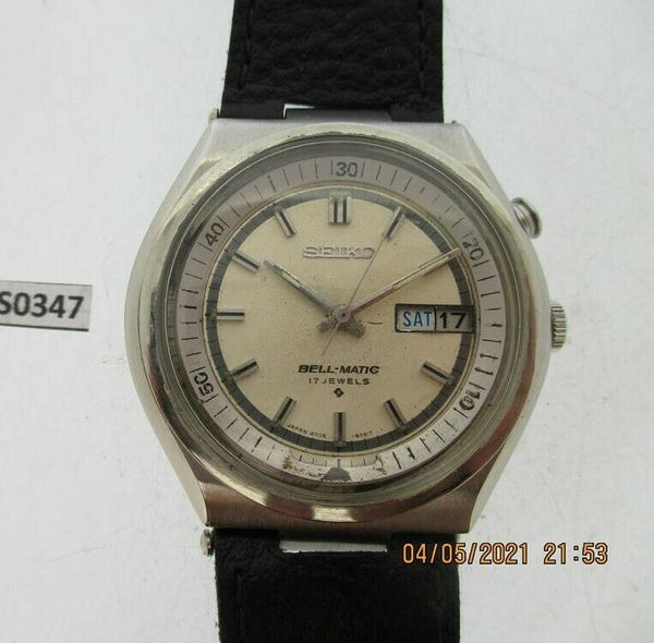 PROJECT TO FIX SEIKO BELLMATIC 4006 MENS SS AUTO DAY DATE 6N3559 WATCH EU SHIP