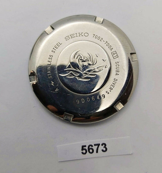 USED VINTAGE SEIKO 7002 7000 WATCH DIVER CASE BACK COVER 9D0649 BVT05673
