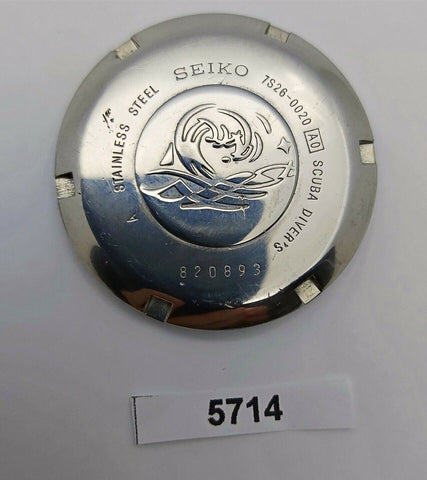 USED VINTAGE SEIKO 7S26 0020 SKX007 WATCH DIVER CASE BACK COVER 820893 BVT05714