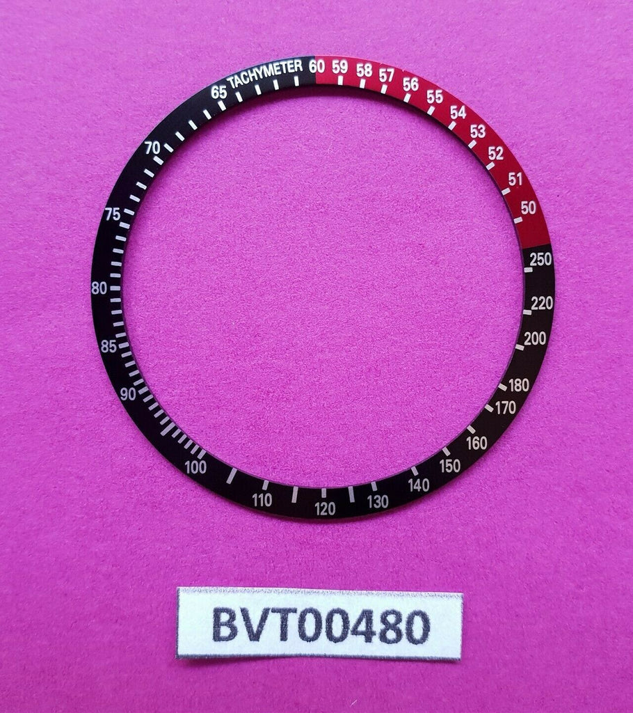 NEW SEIKO COKE BLACK RED BEZEL INSERT FOR 6139, 6139-6032 WATCH BVT00480