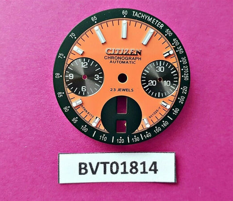NEW CITIZEN BULLHEAD CHRONOGRAPH ORANGE DIAL WATCH BVT01814