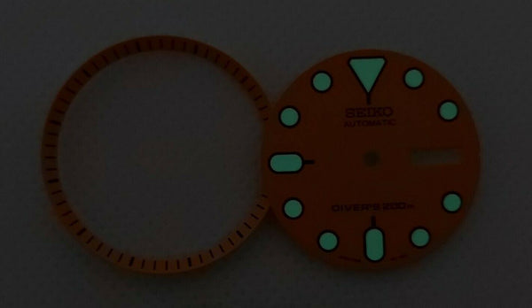 SEIKO ORANGE DIAL MINUTE TRACK SET 7S26 0020 SKX007 SKX009 SUPERLUME WATCH B4116