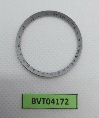 NEW SEIKO TACHYMETER RING SILVER 6139 7100 6139-7101 HELMET WATCH NR BVT04172