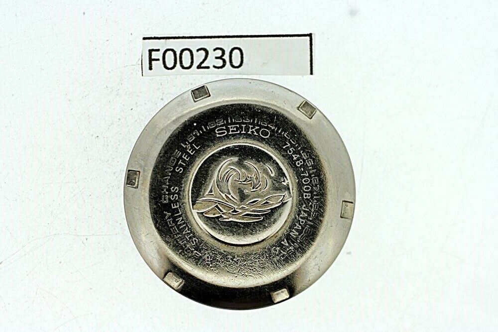 USED VINTAGE SEIKO 7548 700B CASE BACK COVER NR# 440216 F00230