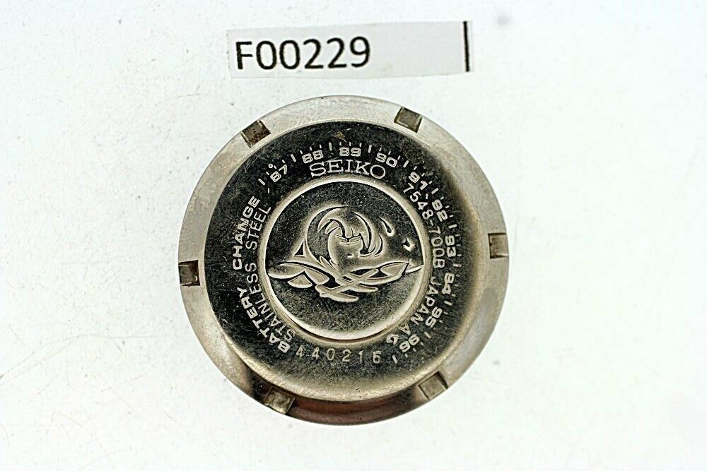 USED VINTAGE SEIKO 7548 700B CASE BACK COVER NR# 440216 F00229