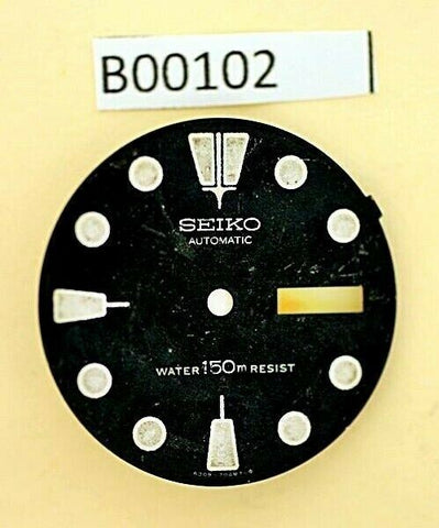 USED VINTAGE SEIKO DIAL NON BEVELED WINDOW 6309 7040 DIVE WATCH B00102