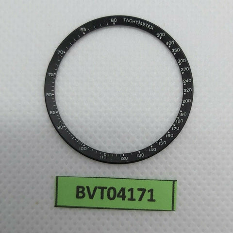 NEW SEIKO TACHYMETER RING BLACK COLOR 6139 7100 6139-7101 HELMET WATCH BVT04171