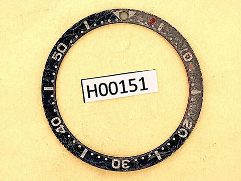 USED VINTAGE SEIKO BEZEL INSERT FOR 7002 6309 7040 7290 6306 DIVE WATCH H00151