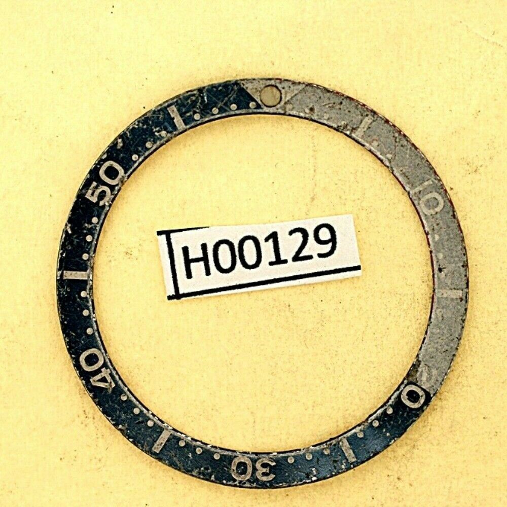 USED VINTAGE SEIKO BEZEL INSERT FOR 7002 6309 7040 7290 6306 DIVE WATCH H00129