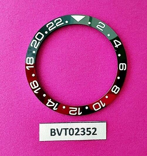 SEIKO COKE BLACK RED CERAMIC BEZEL SLANT INSERT 6309 7002 SKX007 WATCH BVT02352